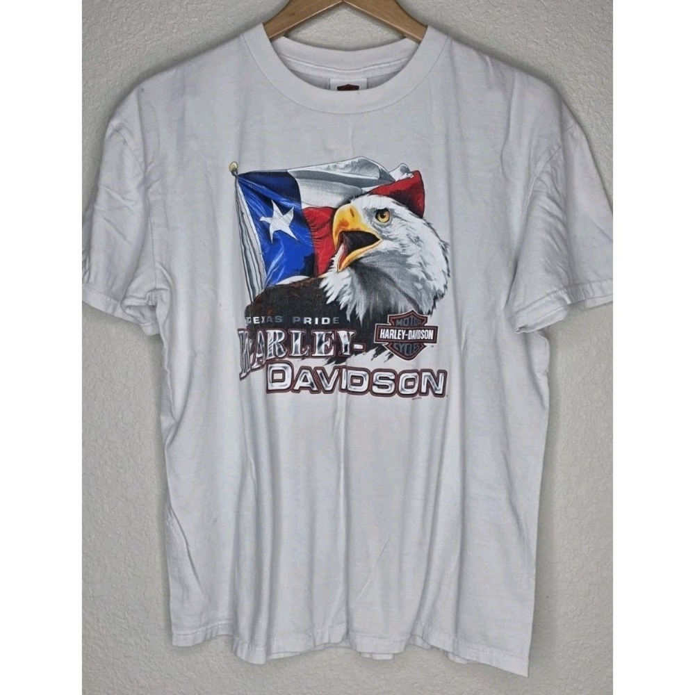 HARLEY DAVIDSON TShirt Men L West Texas 2010 Motorcycle Bike Club Motoâ Grunge